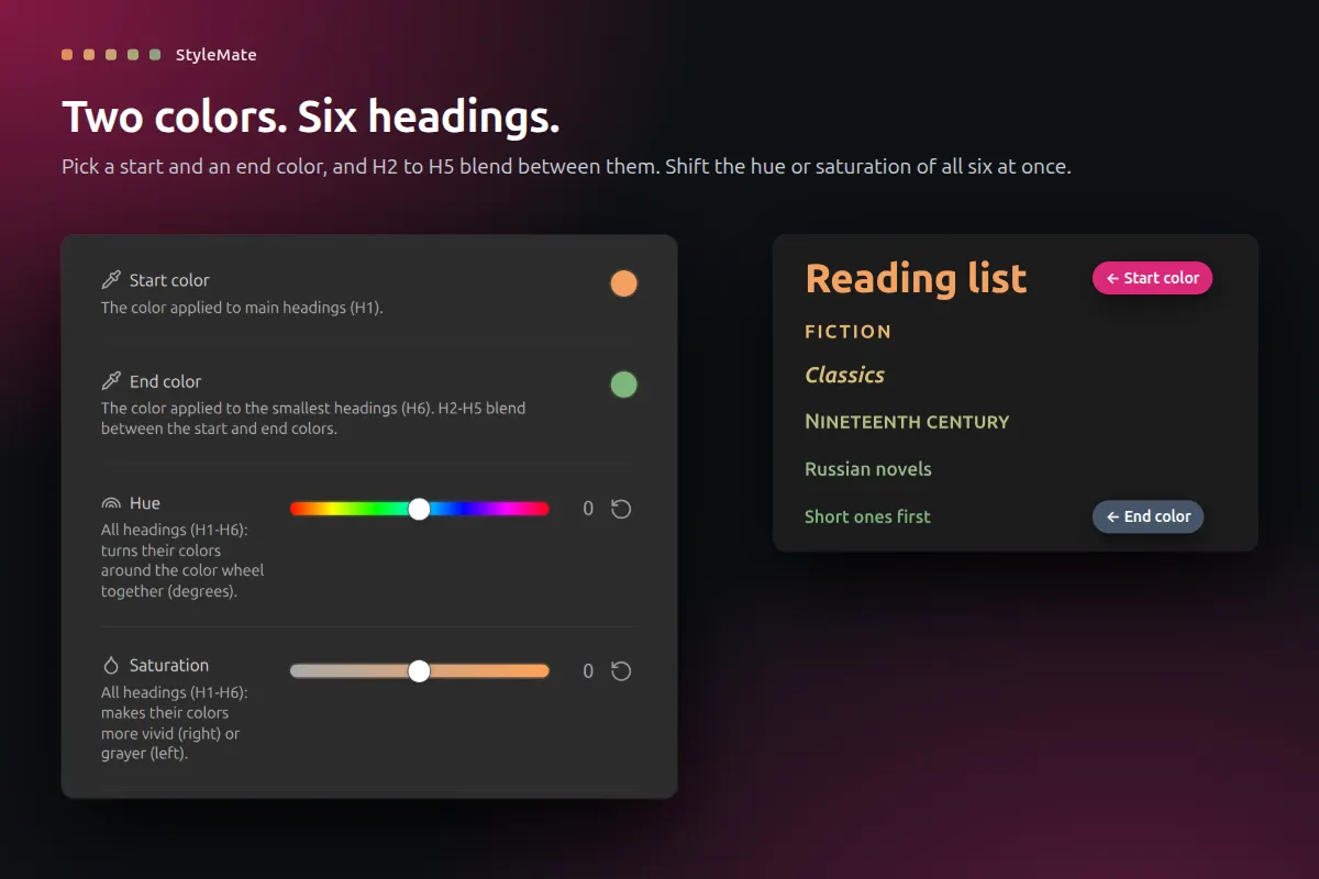 StyleMate screenshot