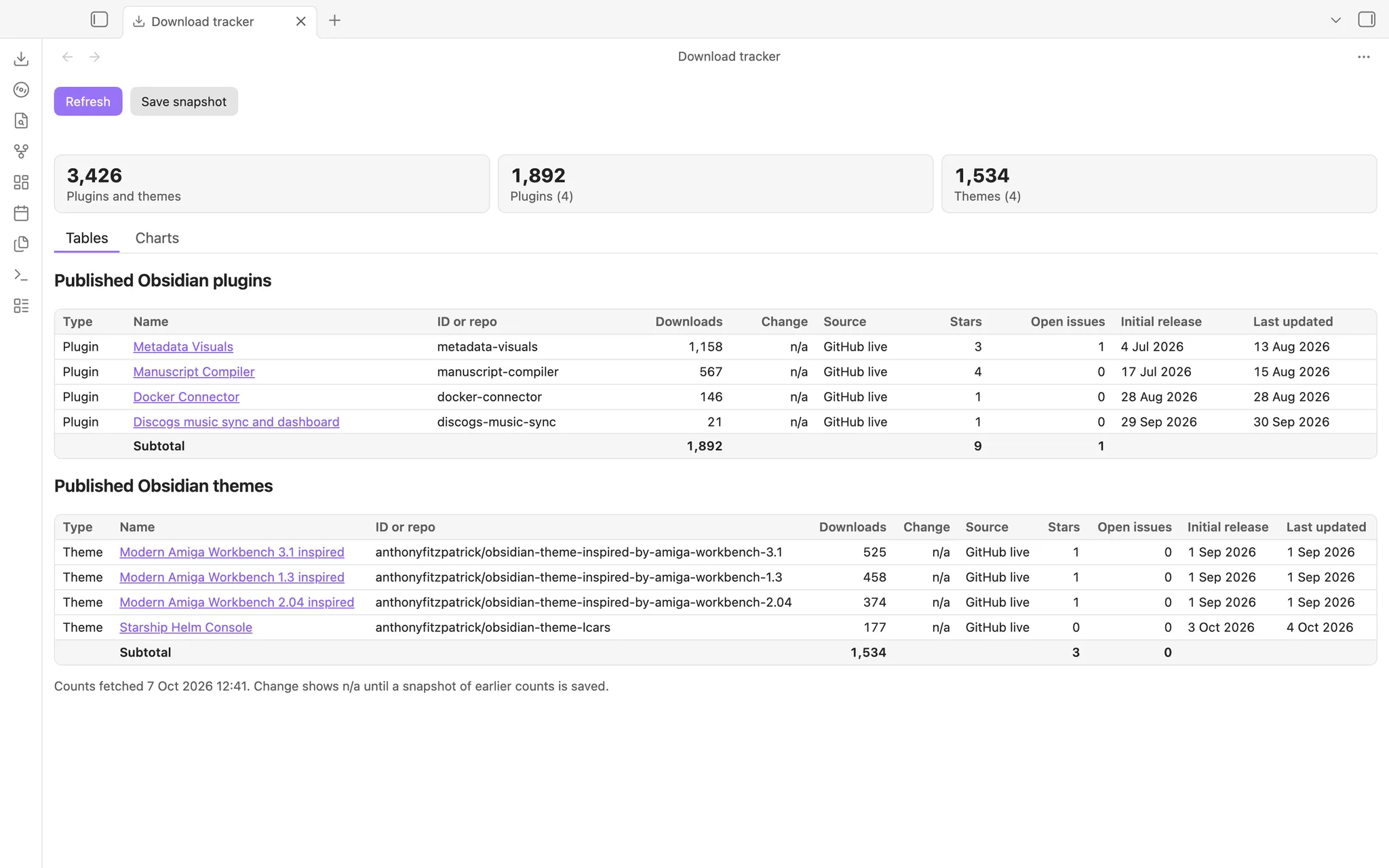 Download Tracker screenshot