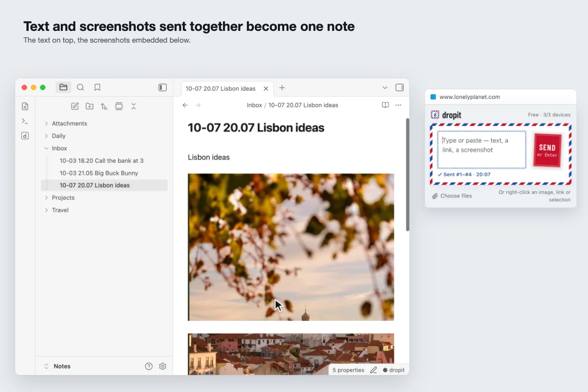 dropit (sync and send anything to phone and PC) screenshot