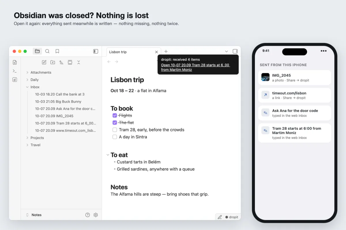 dropit (sync and send anything to phone and PC) screenshot