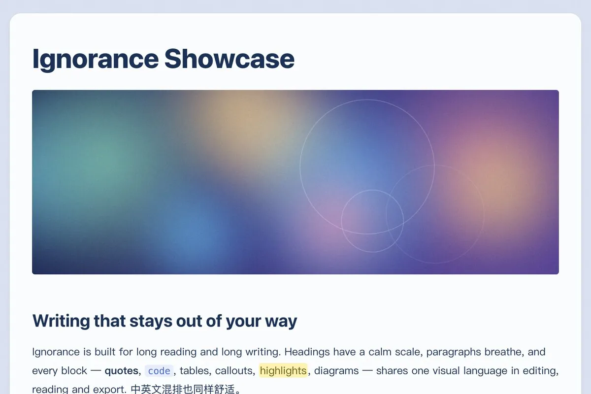 Ignorance screenshot