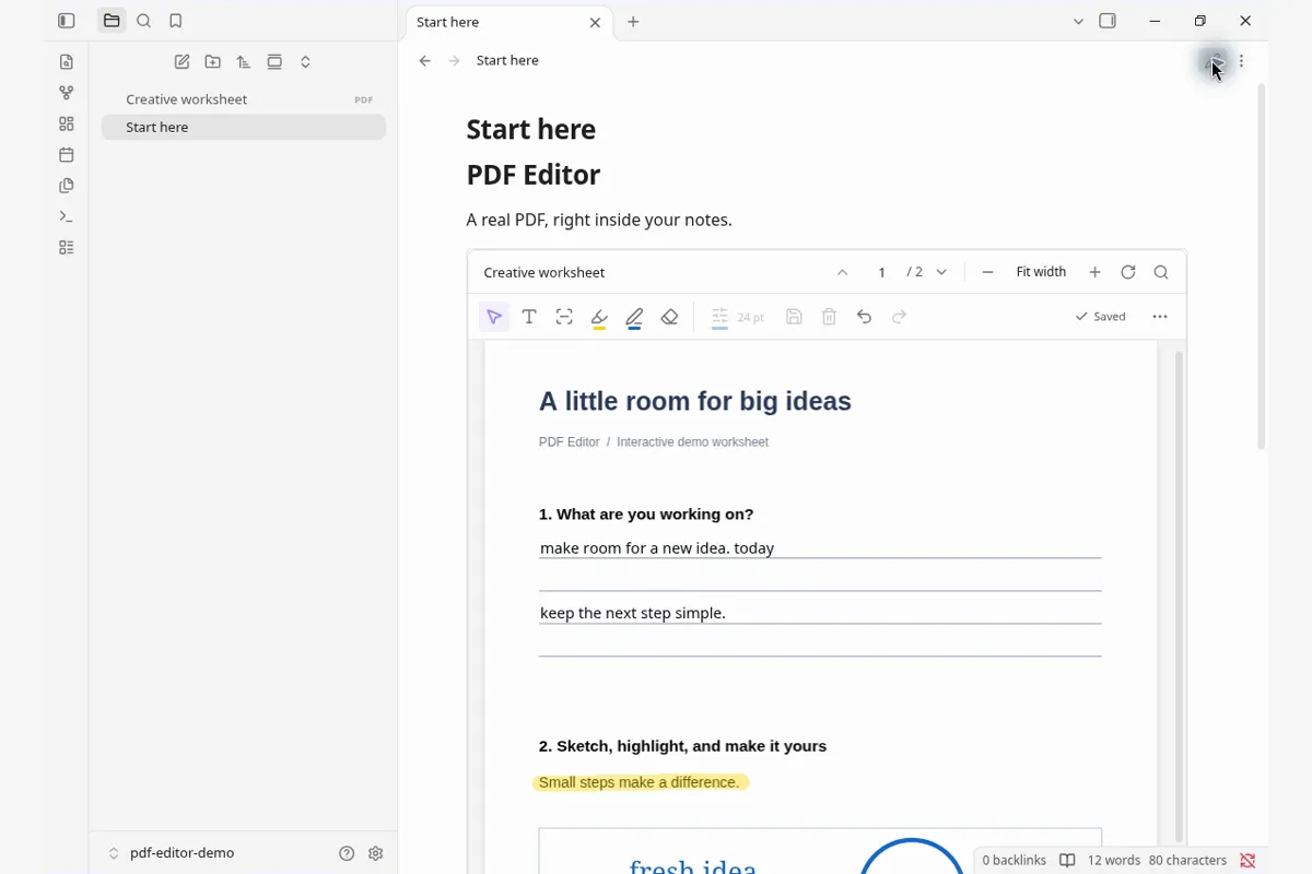 PDF Editor screenshot