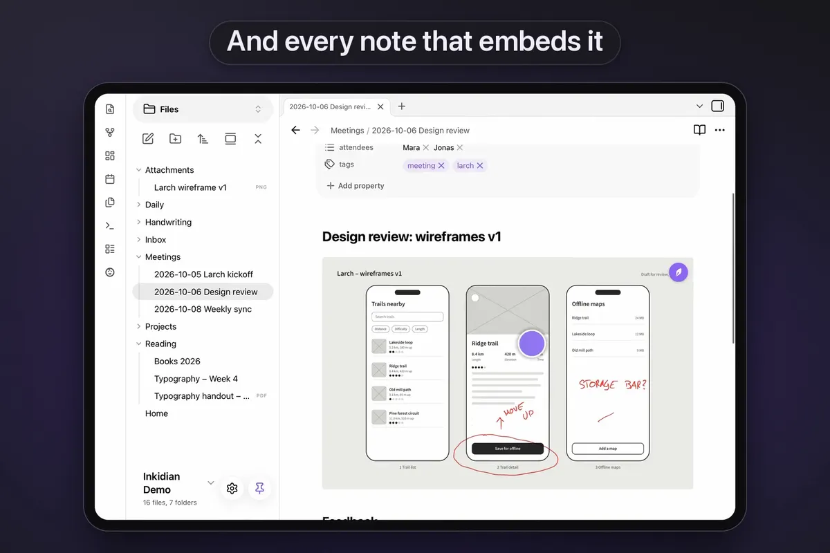 Inkidian screenshot