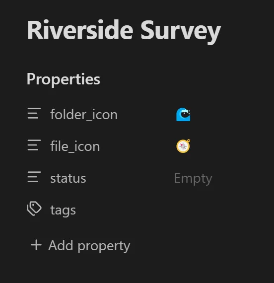 Frontmatter Icons screenshot