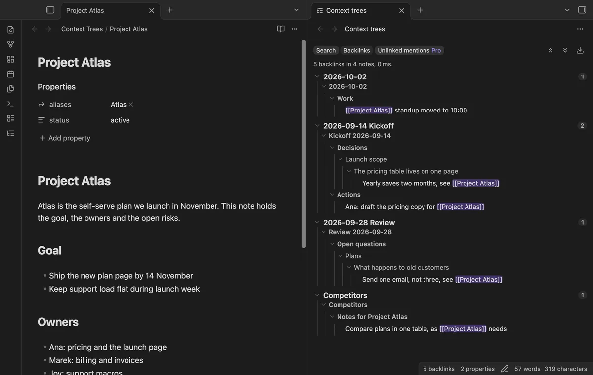 Context Trees screenshot