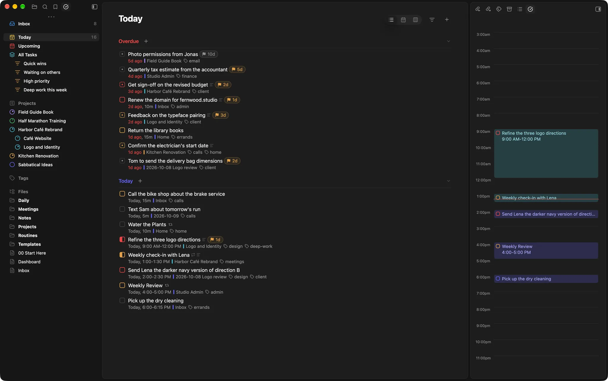 Integrated Task Manager screenshot