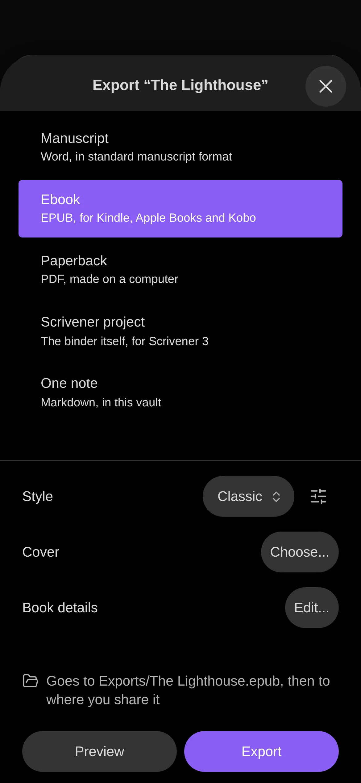 Binders screenshot