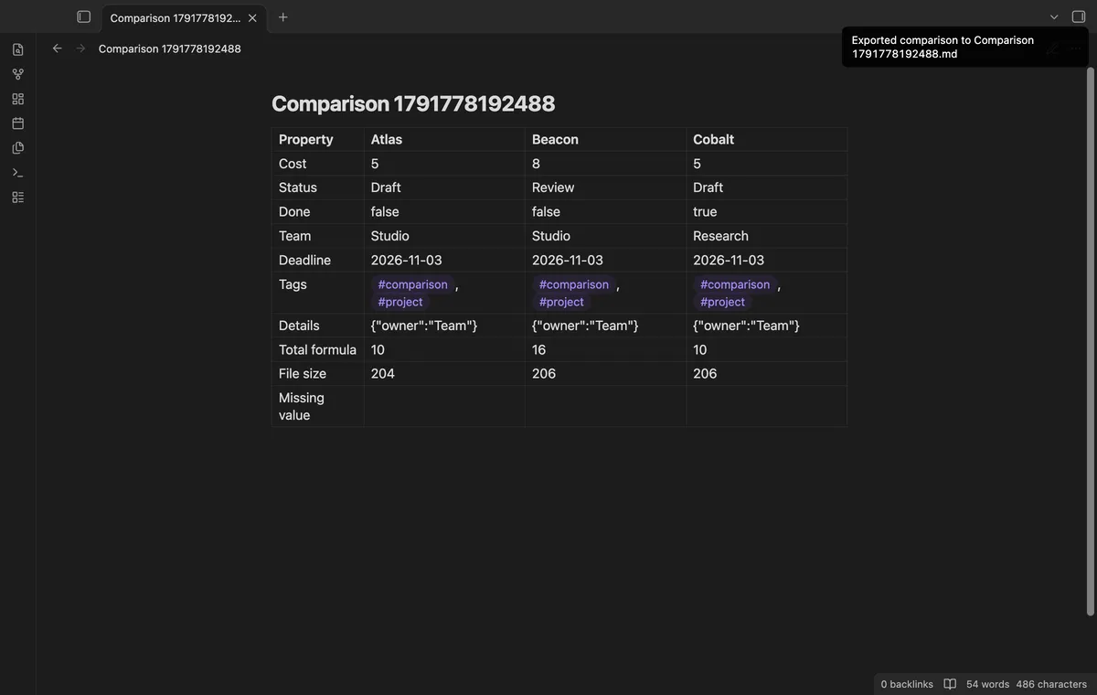Bases Transpose Table screenshot