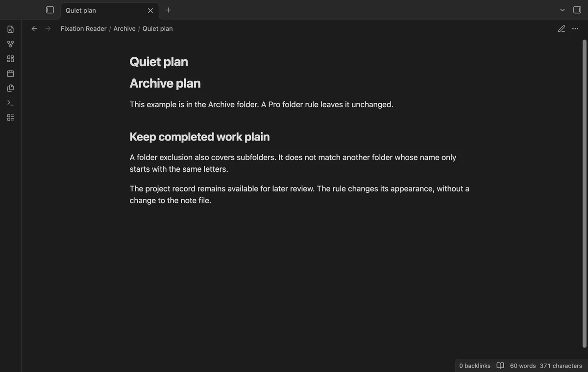 Fixation Reader screenshot