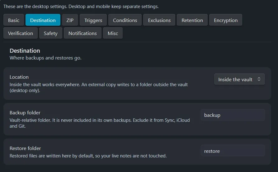 Rewind Vault screenshot