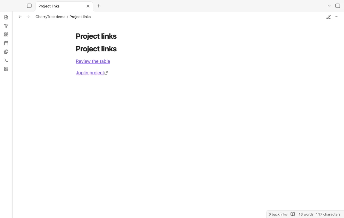 CherryTree Import screenshot