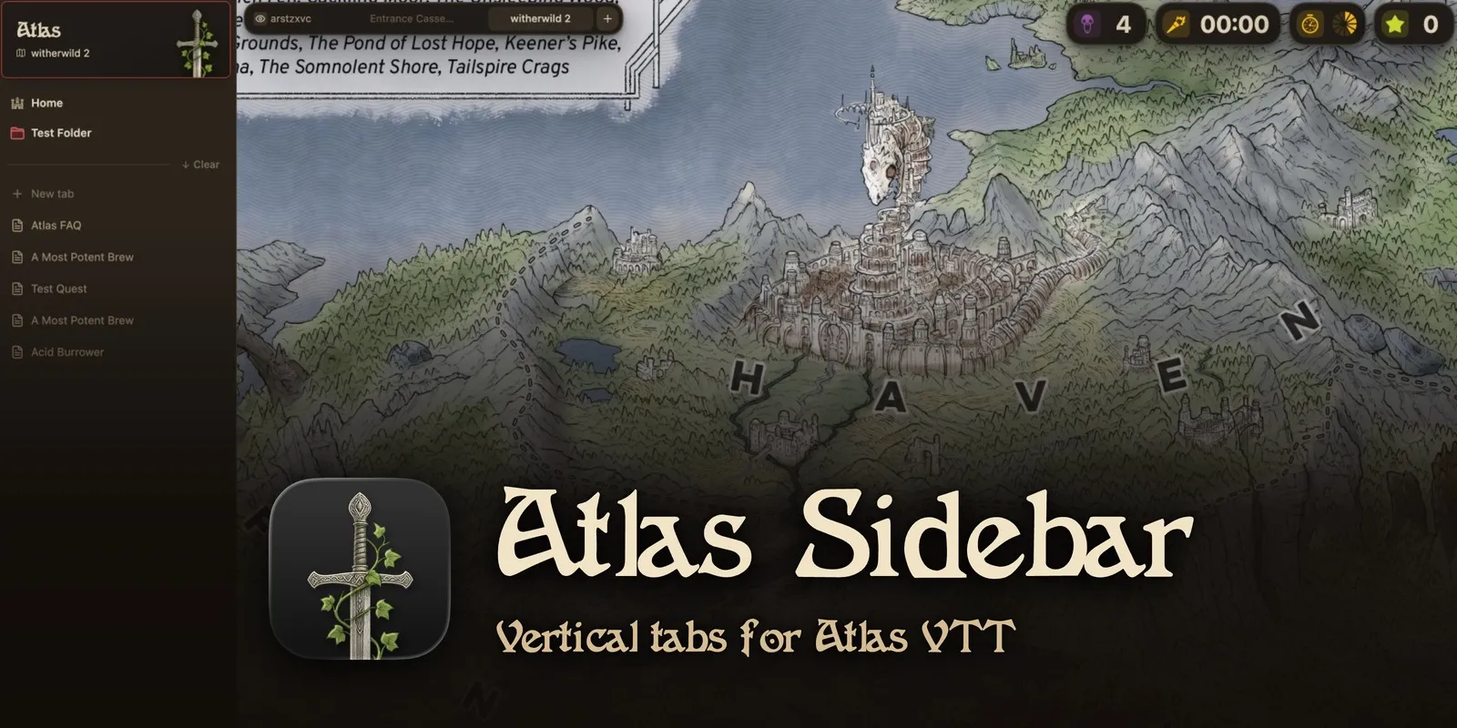 Atlas Sidebar screenshot
