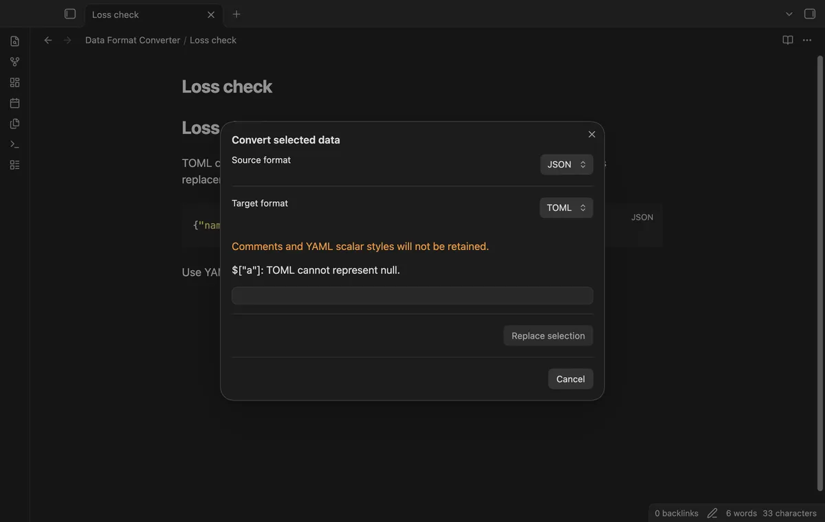 Data Format Converter screenshot