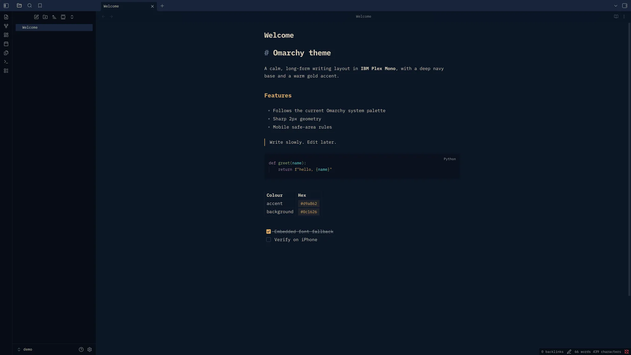 Omarchy screenshot
