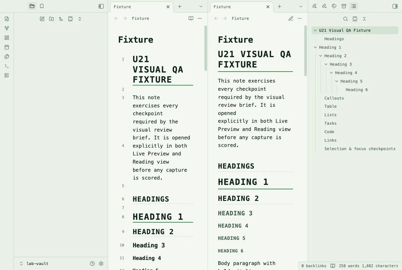 Terminal Notes - Obsidian Theme