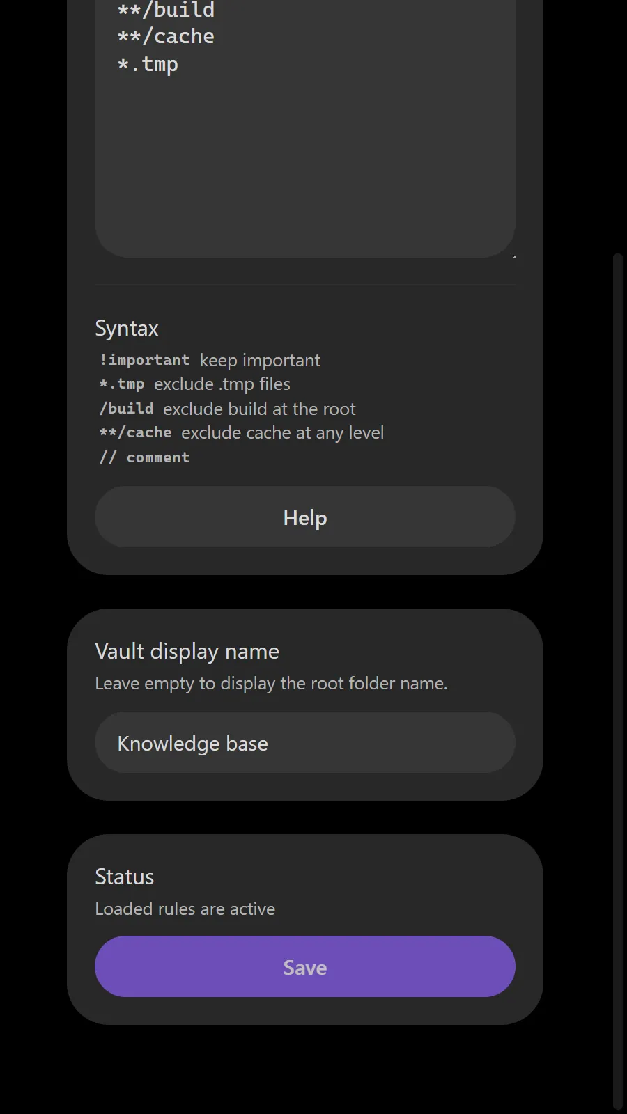Sieve screenshot