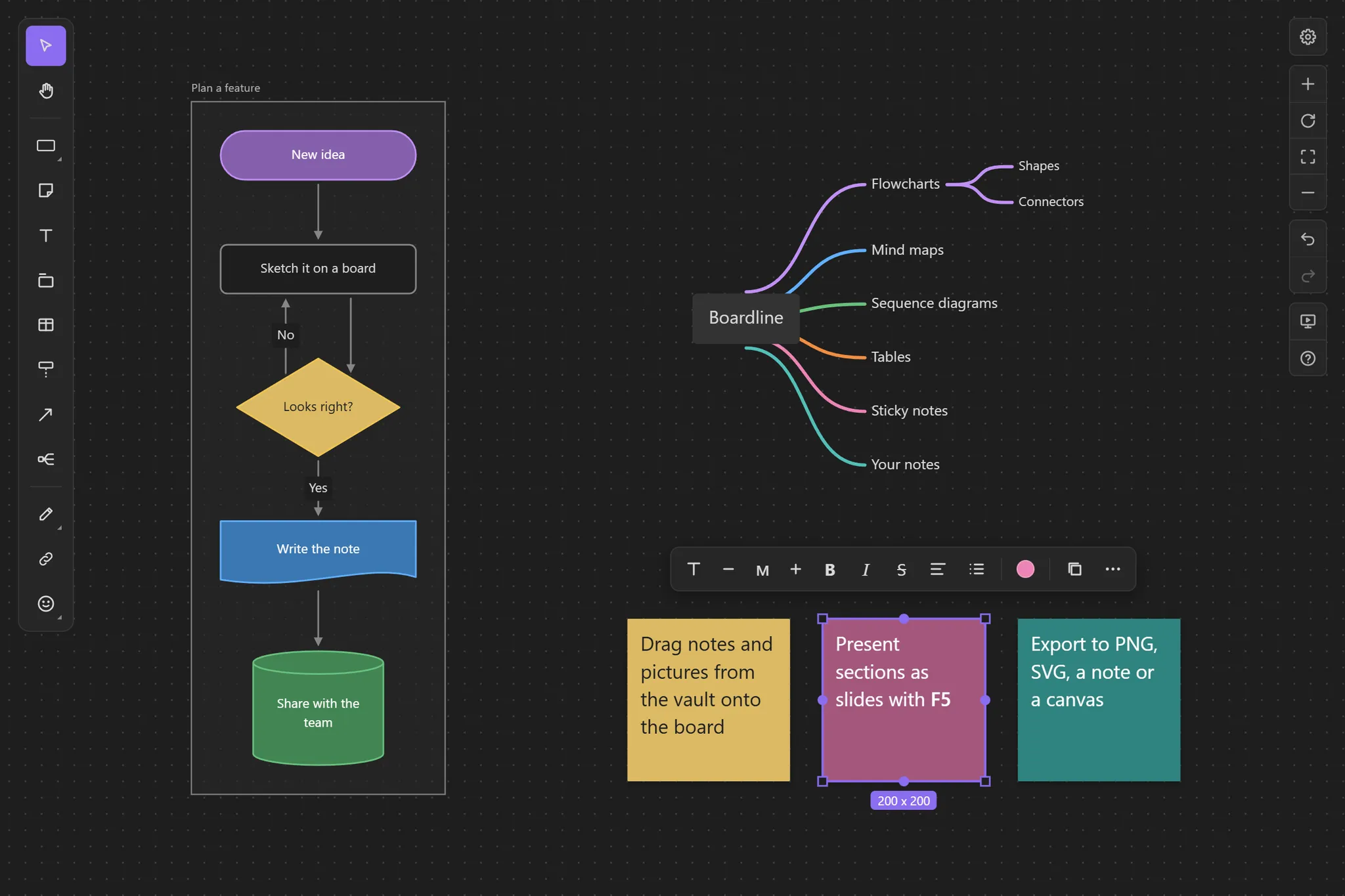 Boardline screenshot