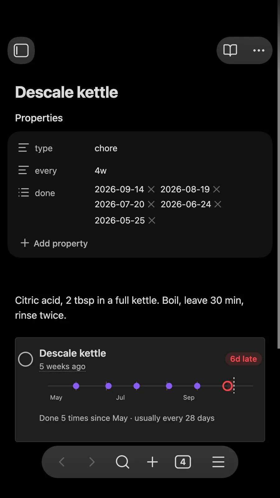 Choreday screenshot