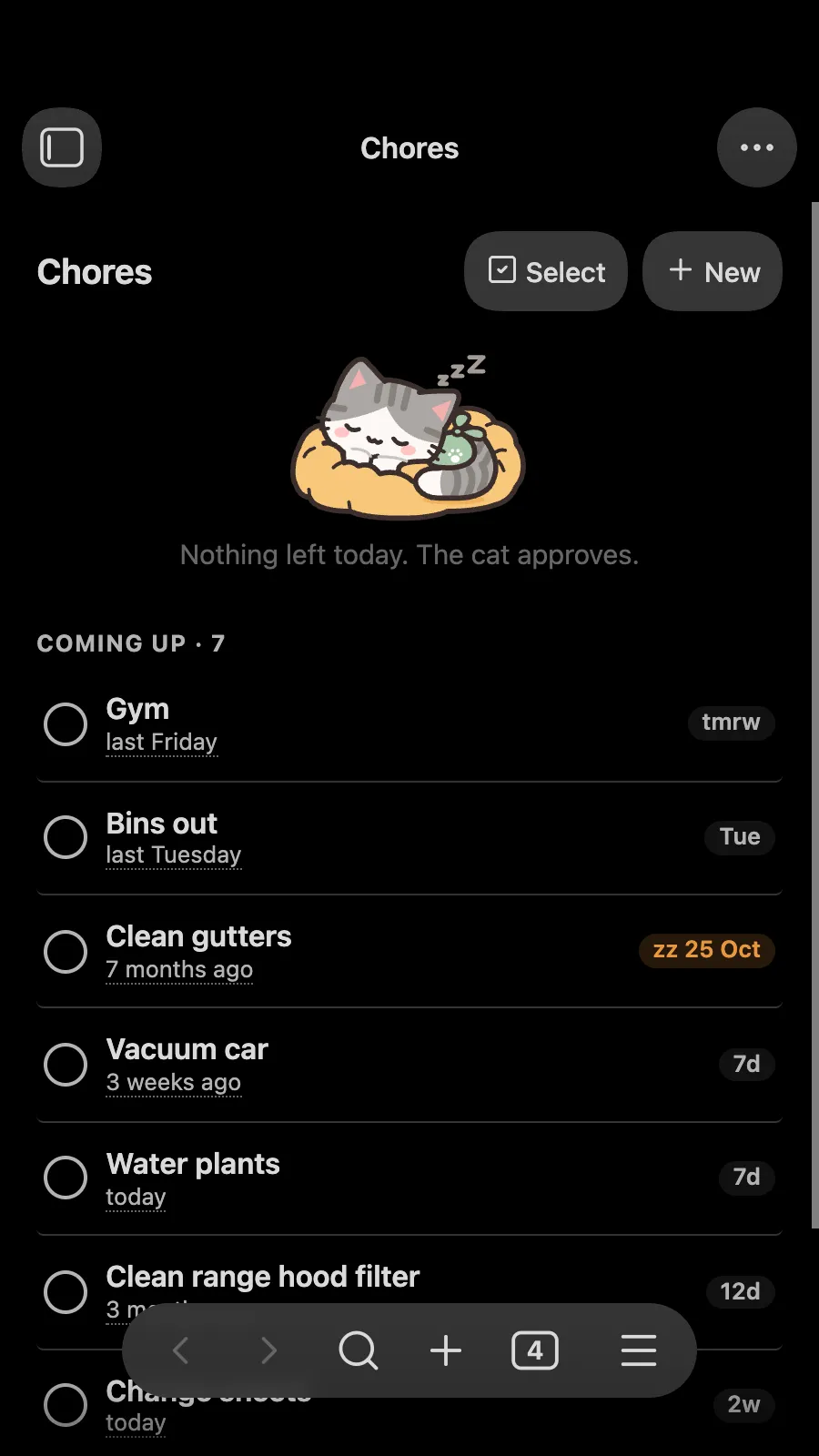 Choreday screenshot