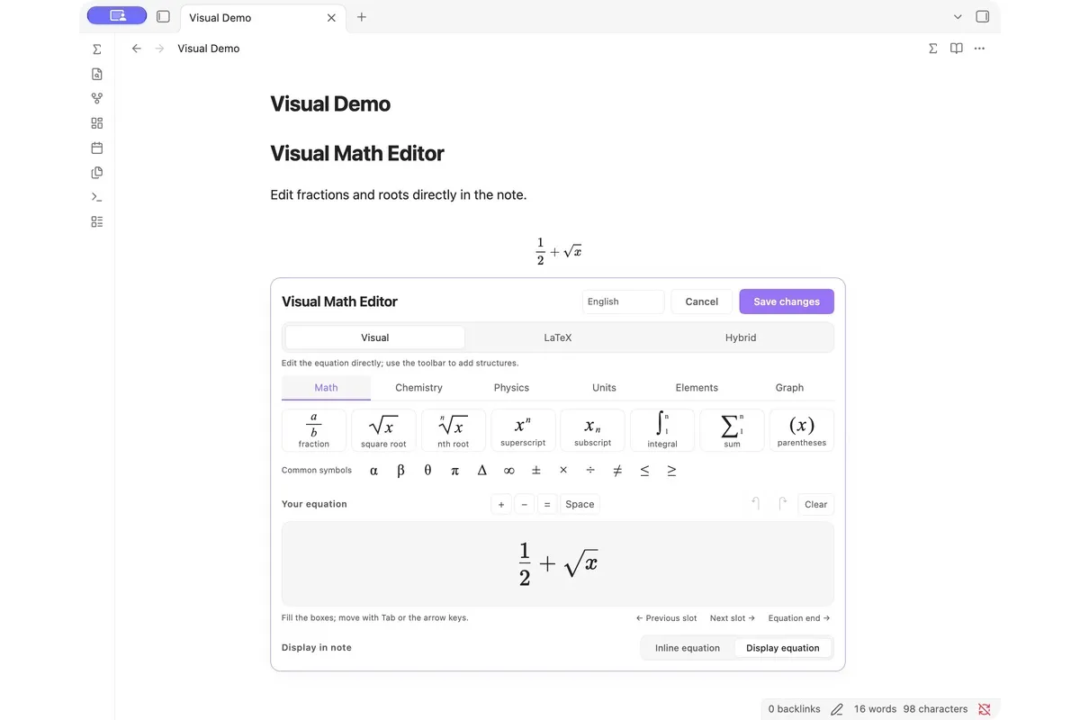 Visual Math screenshot
