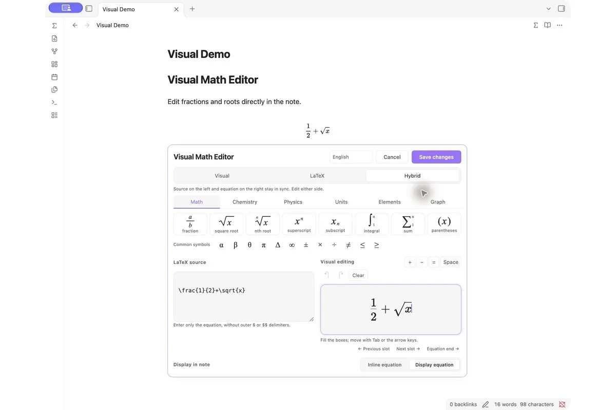 Visual Math screenshot