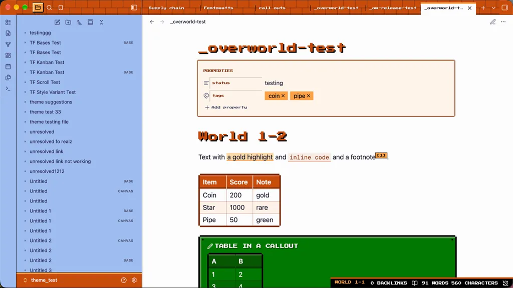 Overworld screenshot