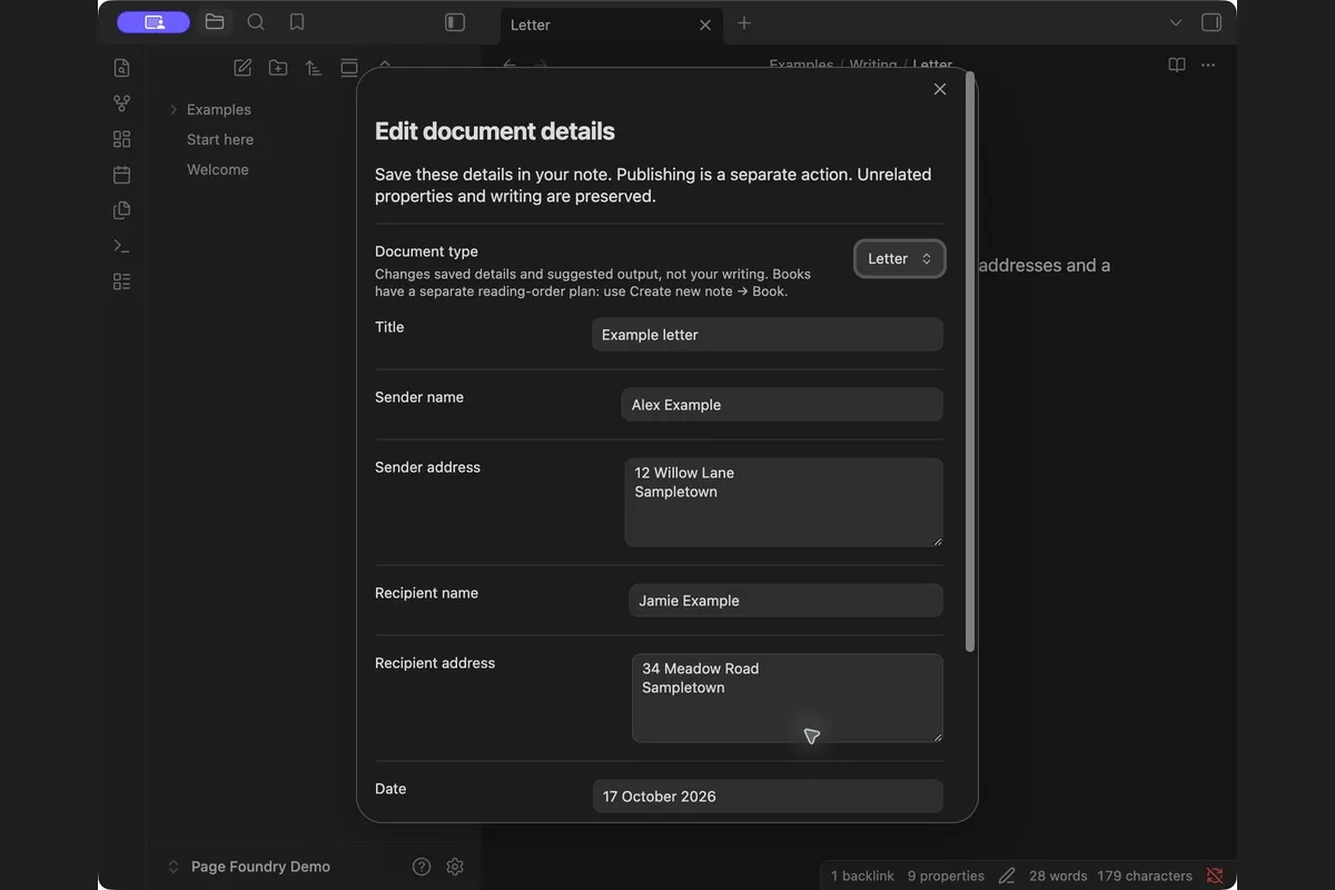 Page Foundry screenshot
