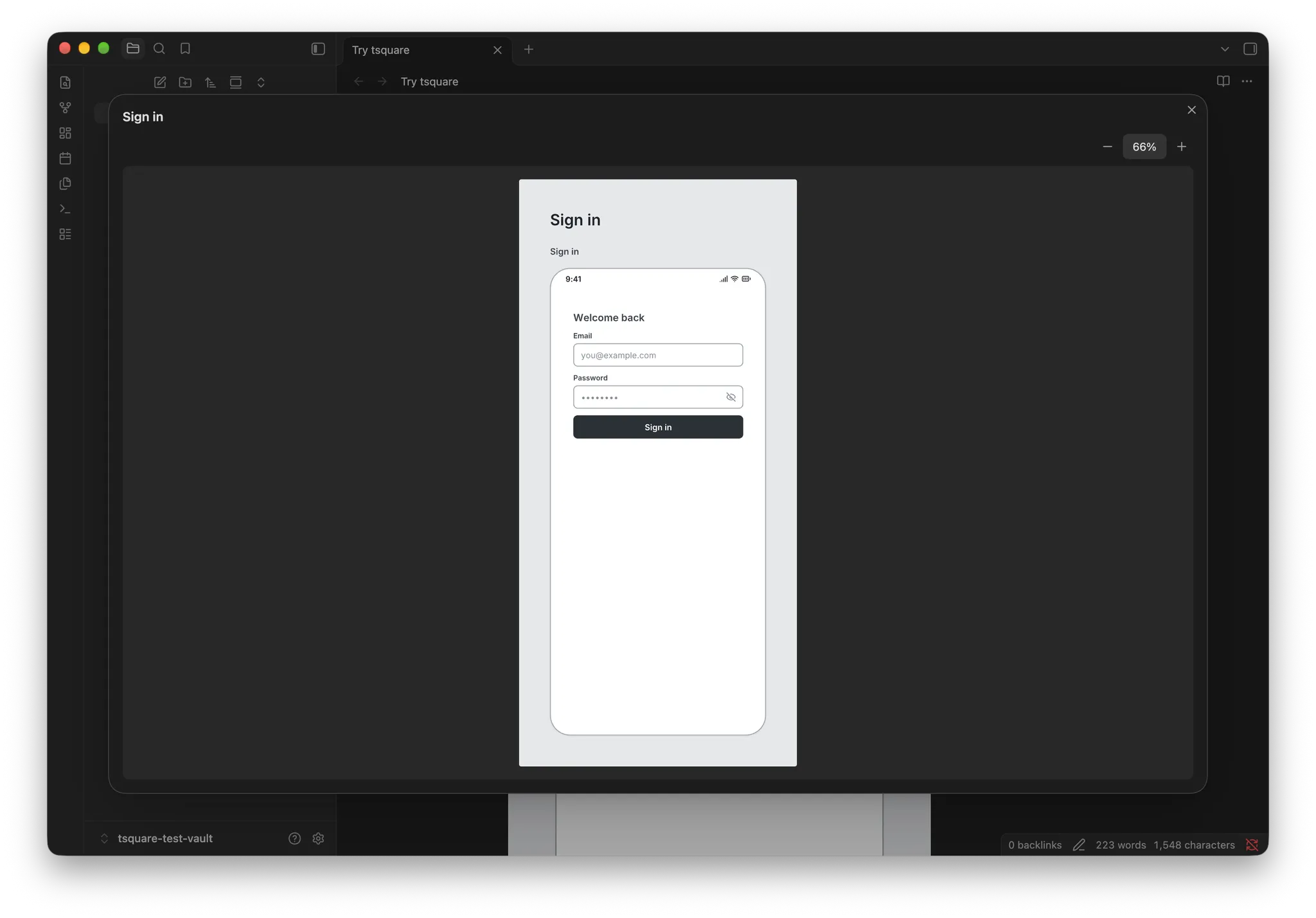 tsquare screenshot