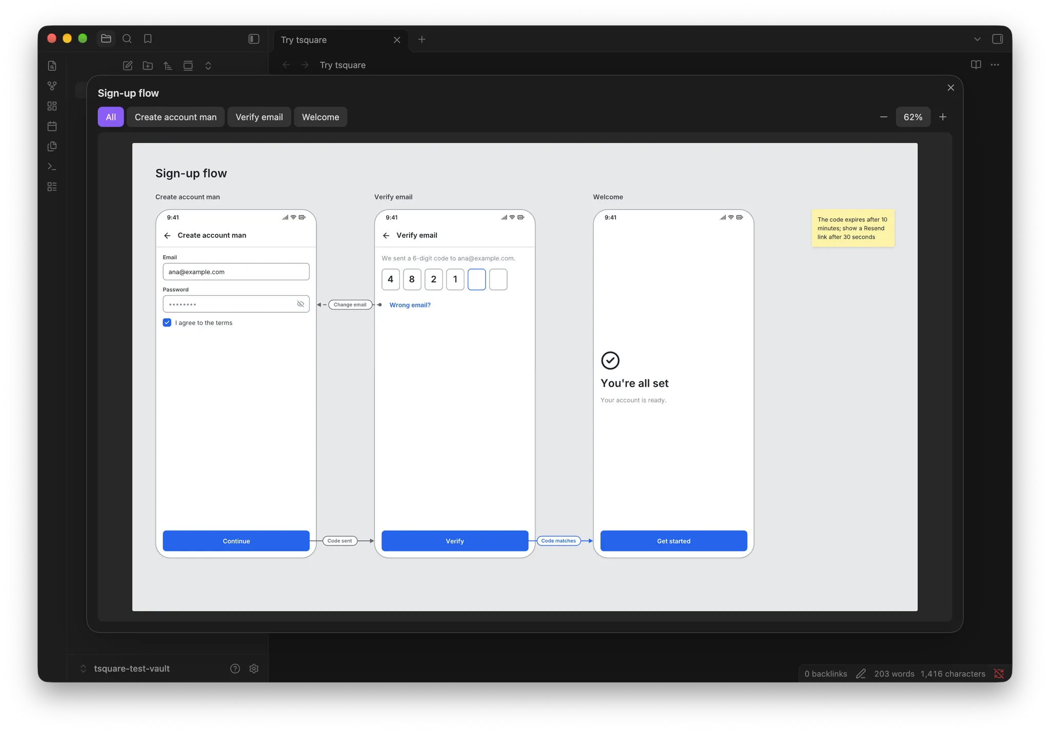 tsquare screenshot