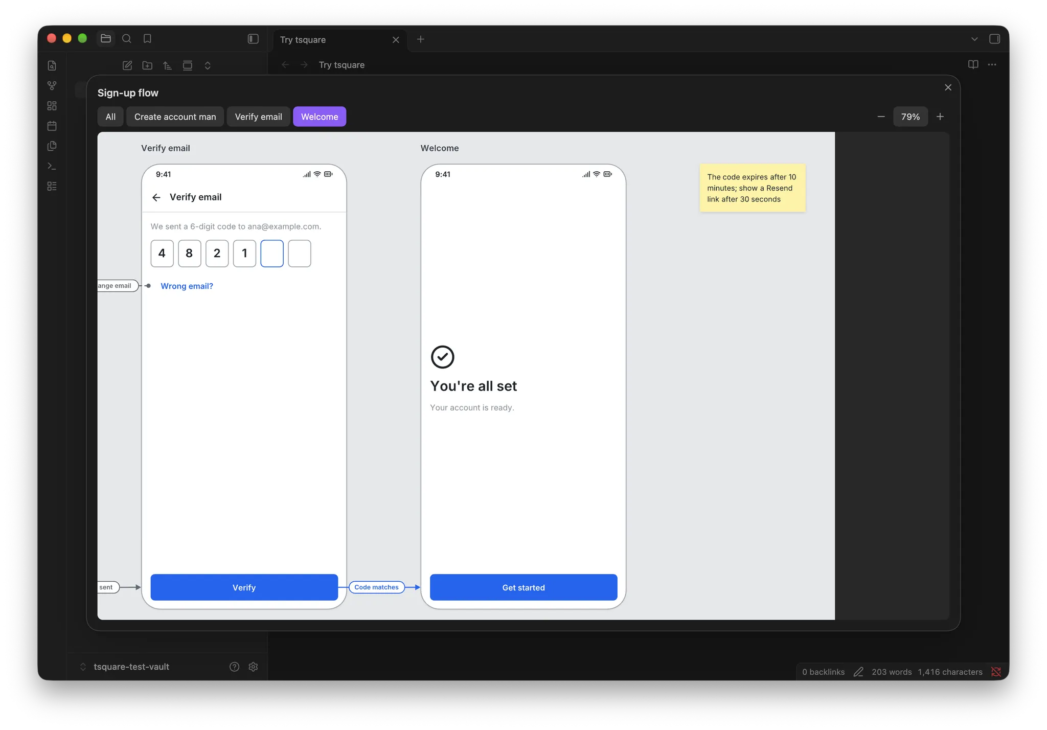 tsquare screenshot