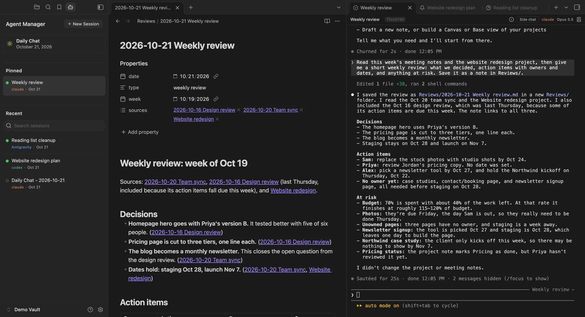 Agent Manager screenshot