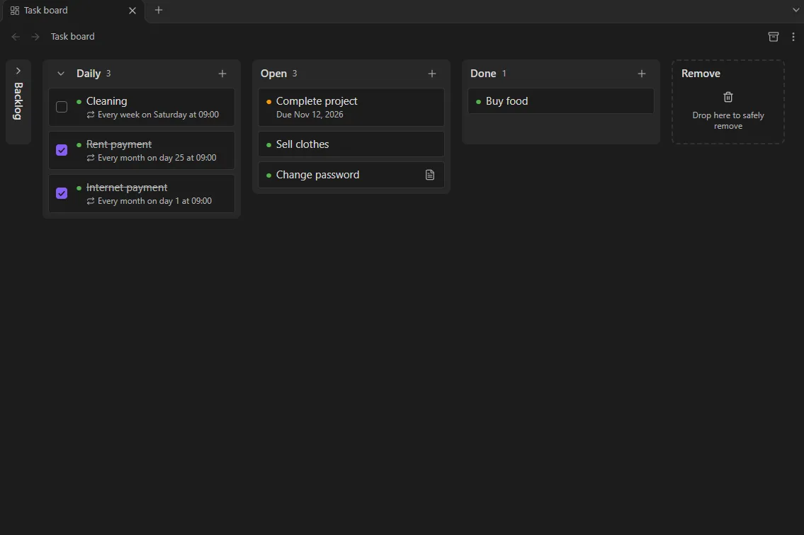 Paranoid Tasks screenshot