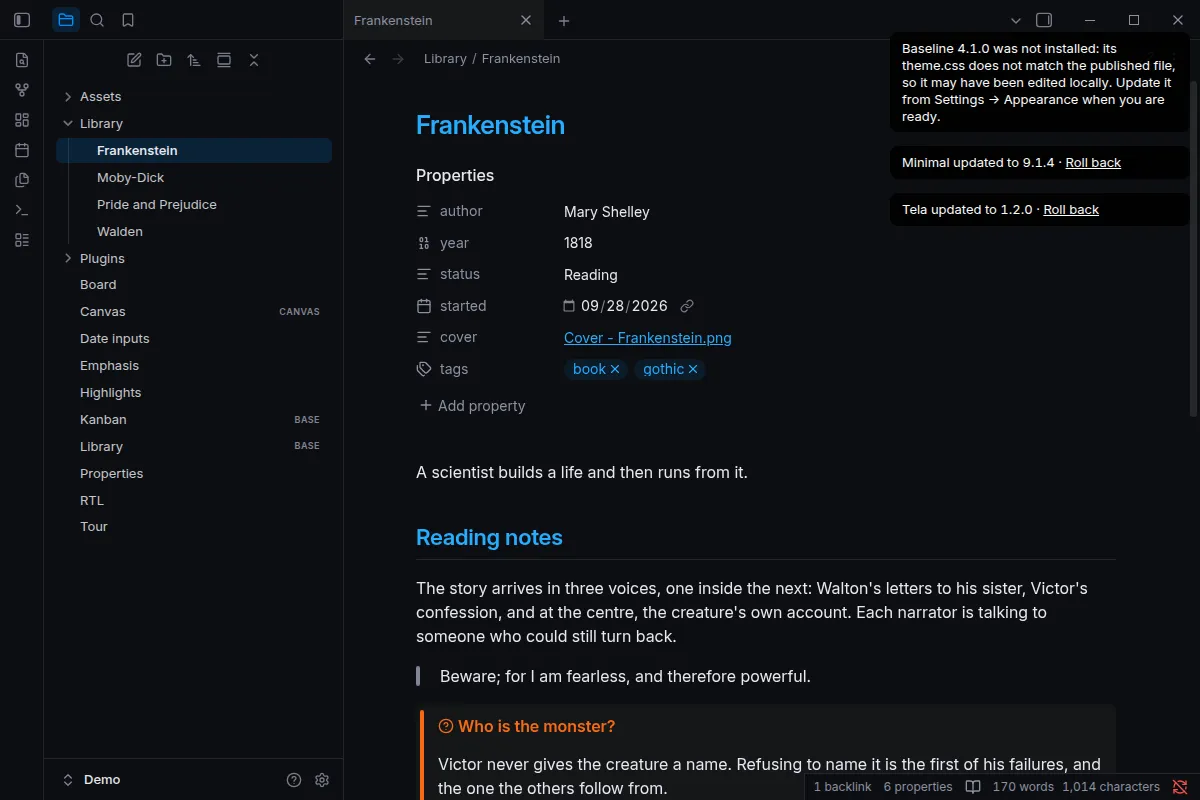 Theme Autoupdater screenshot