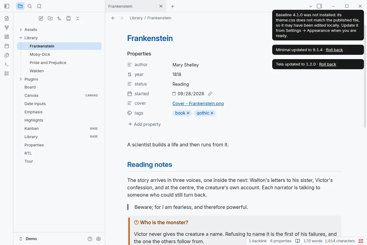 Theme Autoupdater screenshot