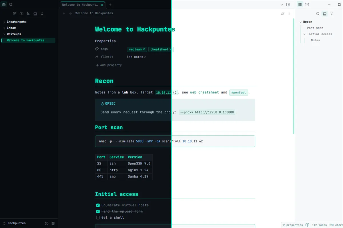 Hackpuntes screenshot