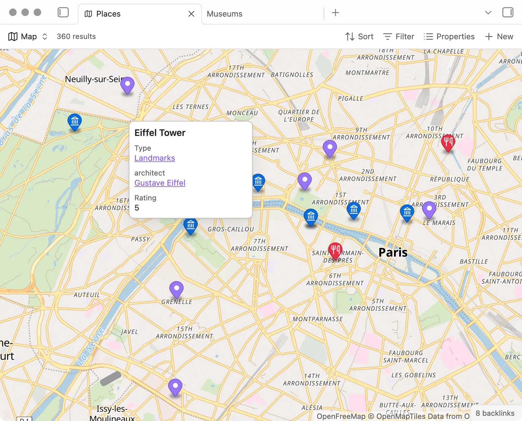 Maps screenshot