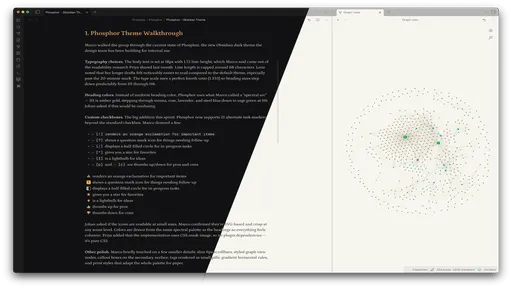 Phosphor - Obsidian Theme