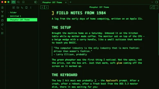 Phosphor CRT screenshot