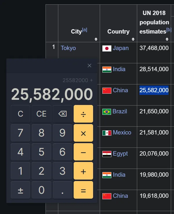 Calculite screenshot
