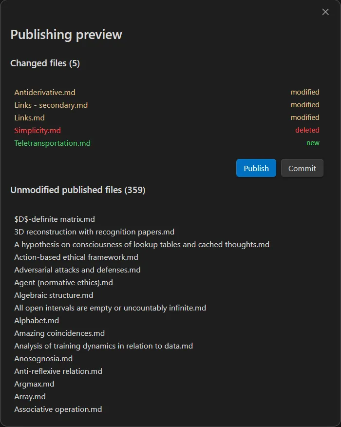 Selective Publisher screenshot
