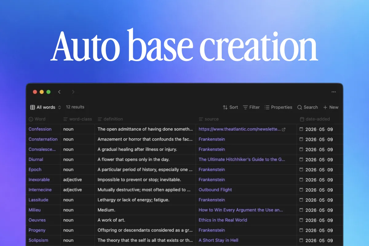 Lexophile - Personal Dictionary screenshot
