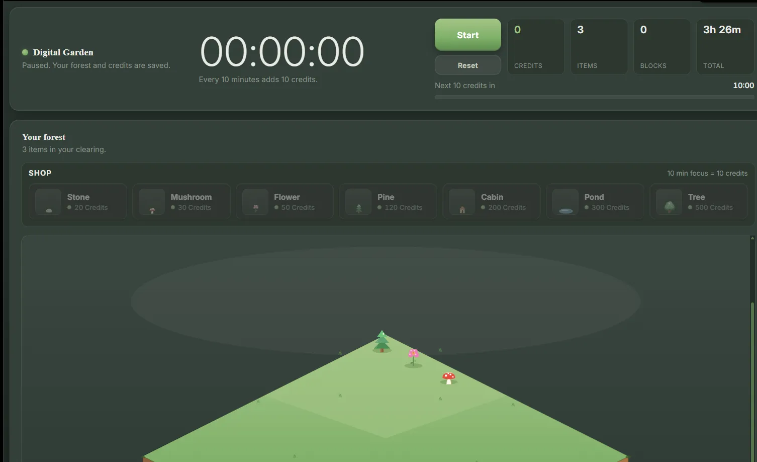 Digital Garden Timer screenshot