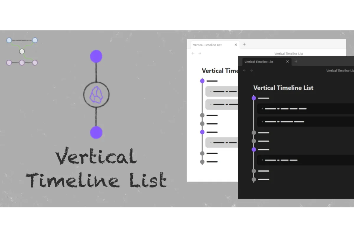 Vertical Timeline List screenshot