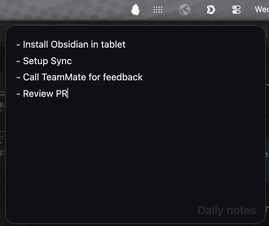 Pebble screenshot