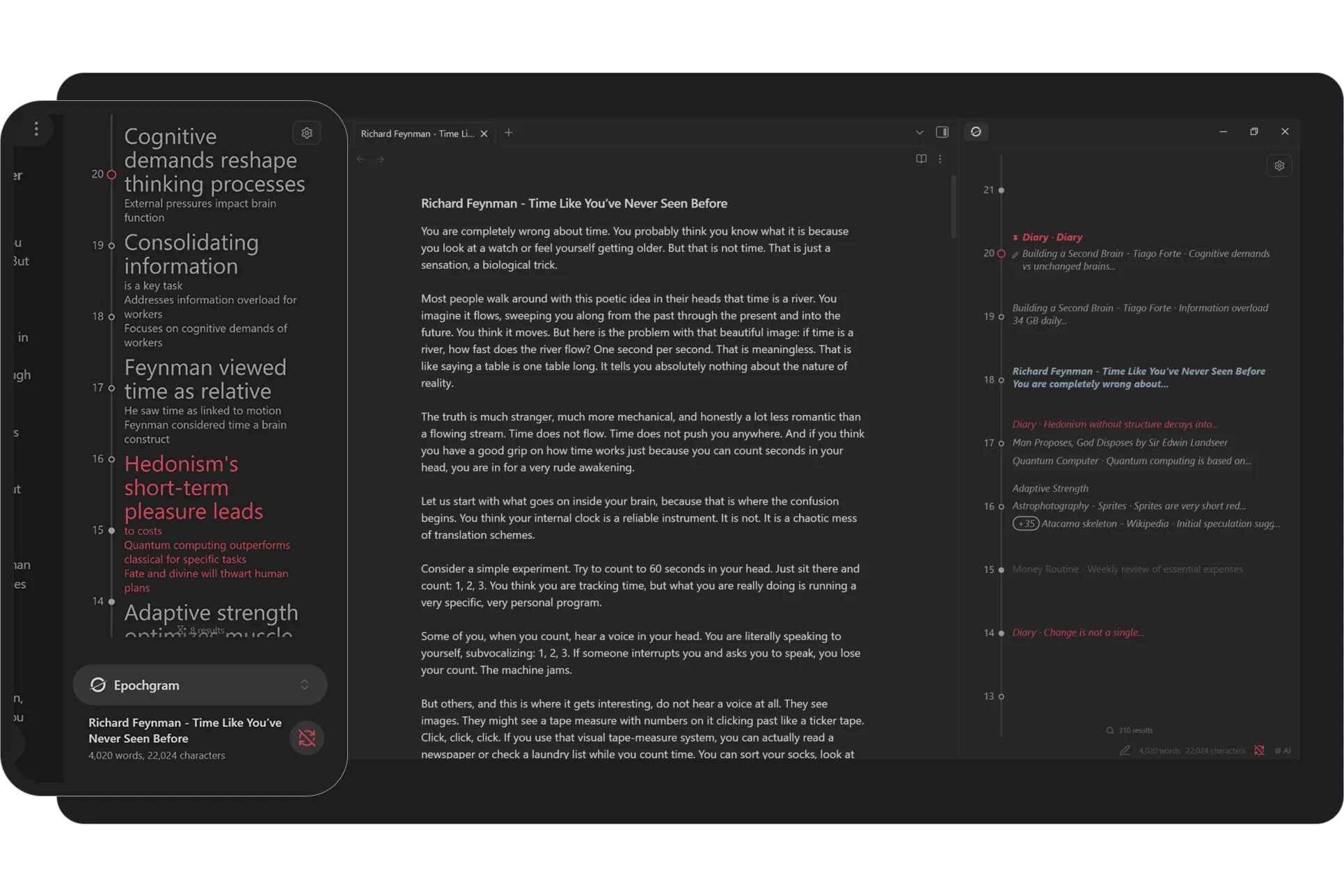 Epochgram screenshot