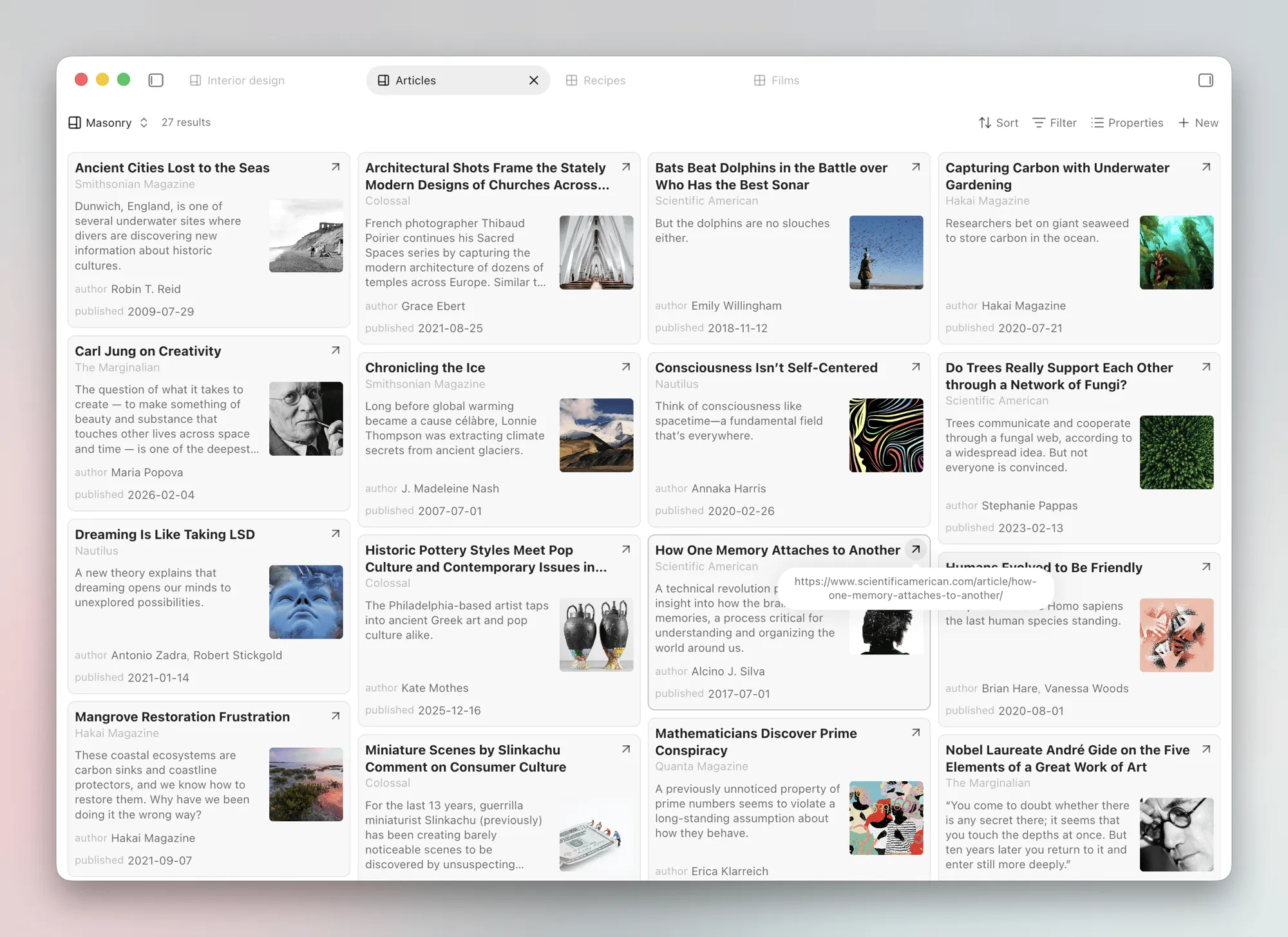 Dynamic Views screenshot