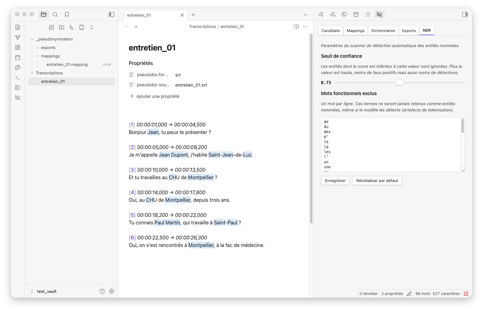 Pseudonymizer Tool screenshot