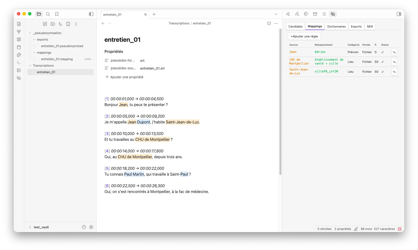 Pseudonymizer Tool screenshot