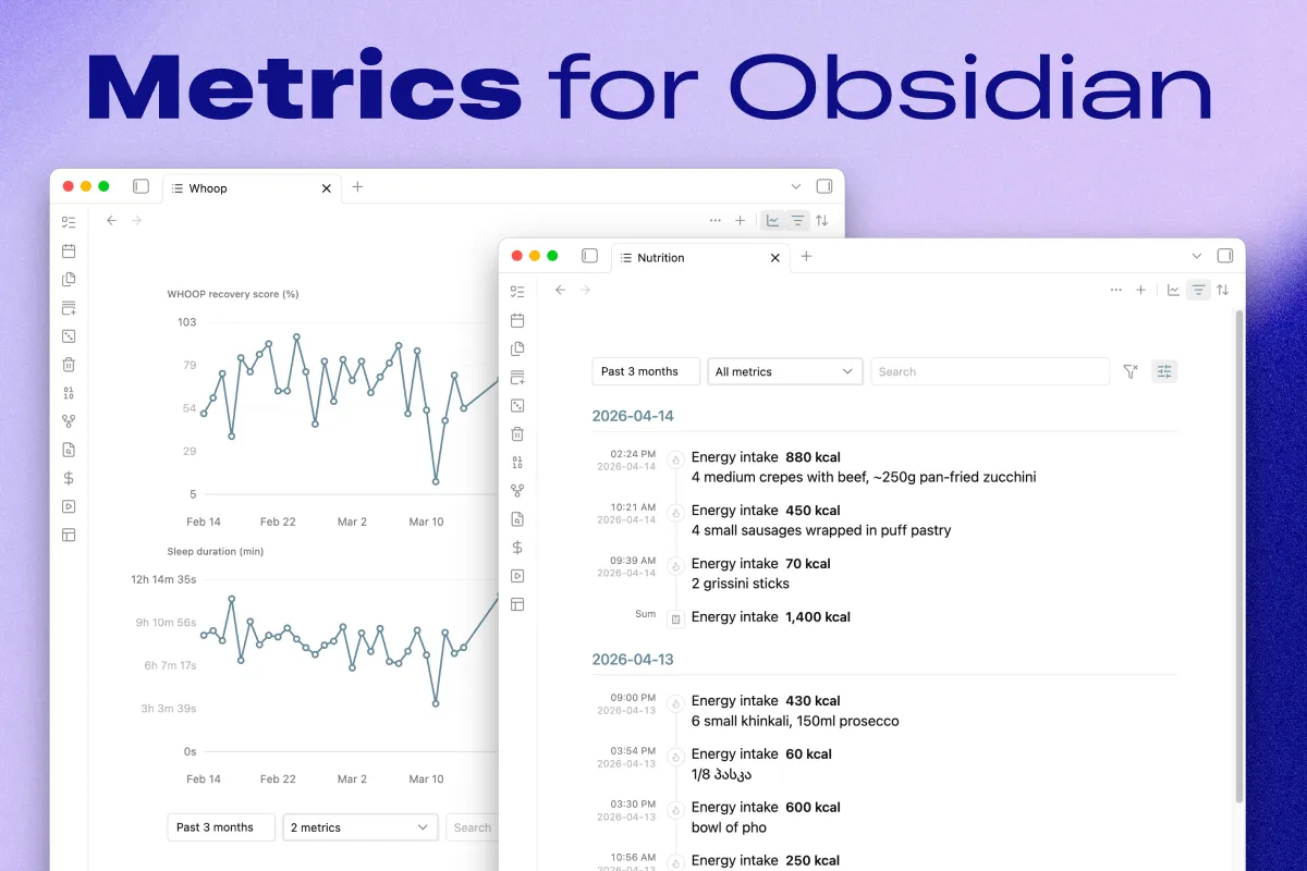 Metrics screenshot