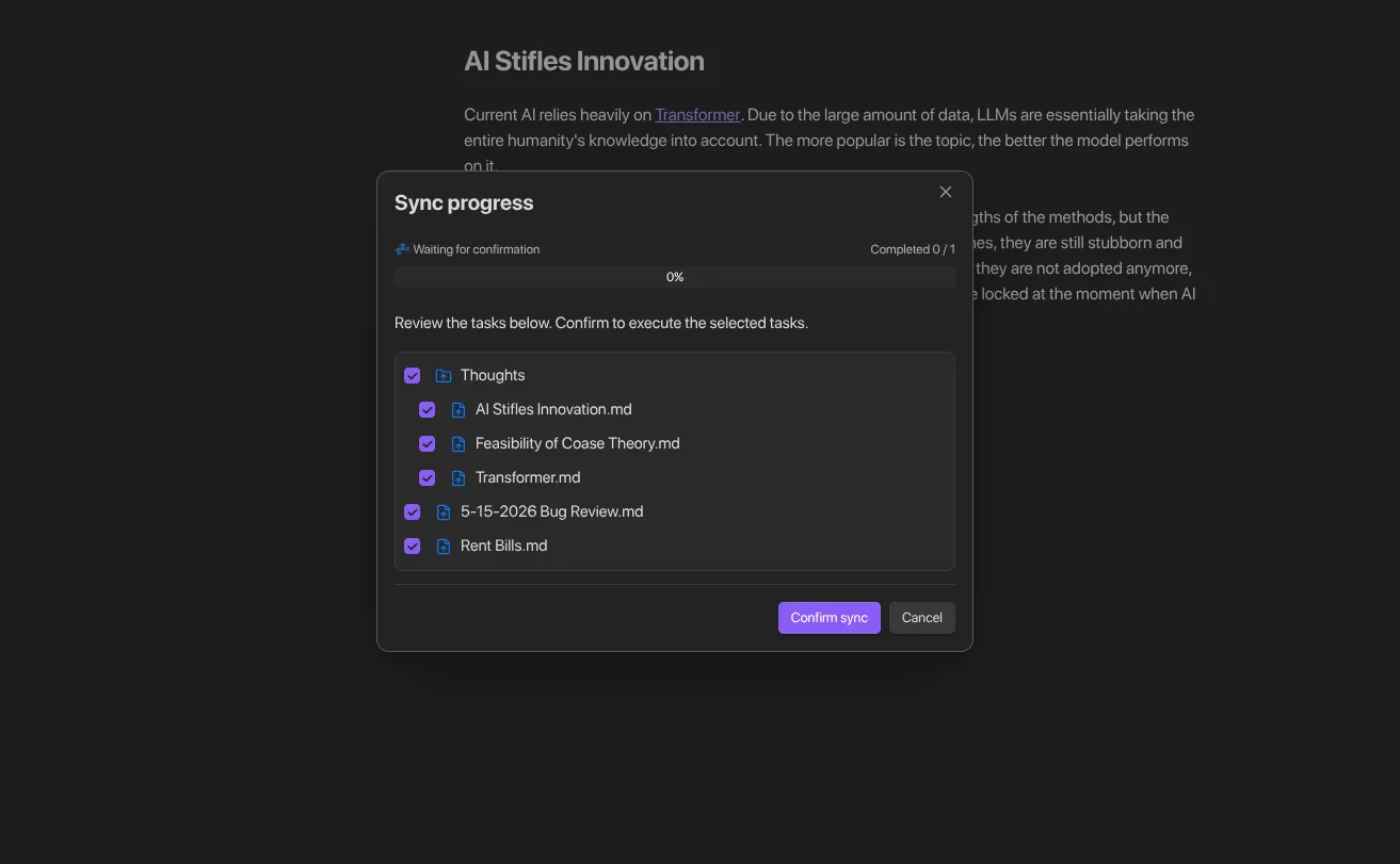 WebDAV Sync screenshot